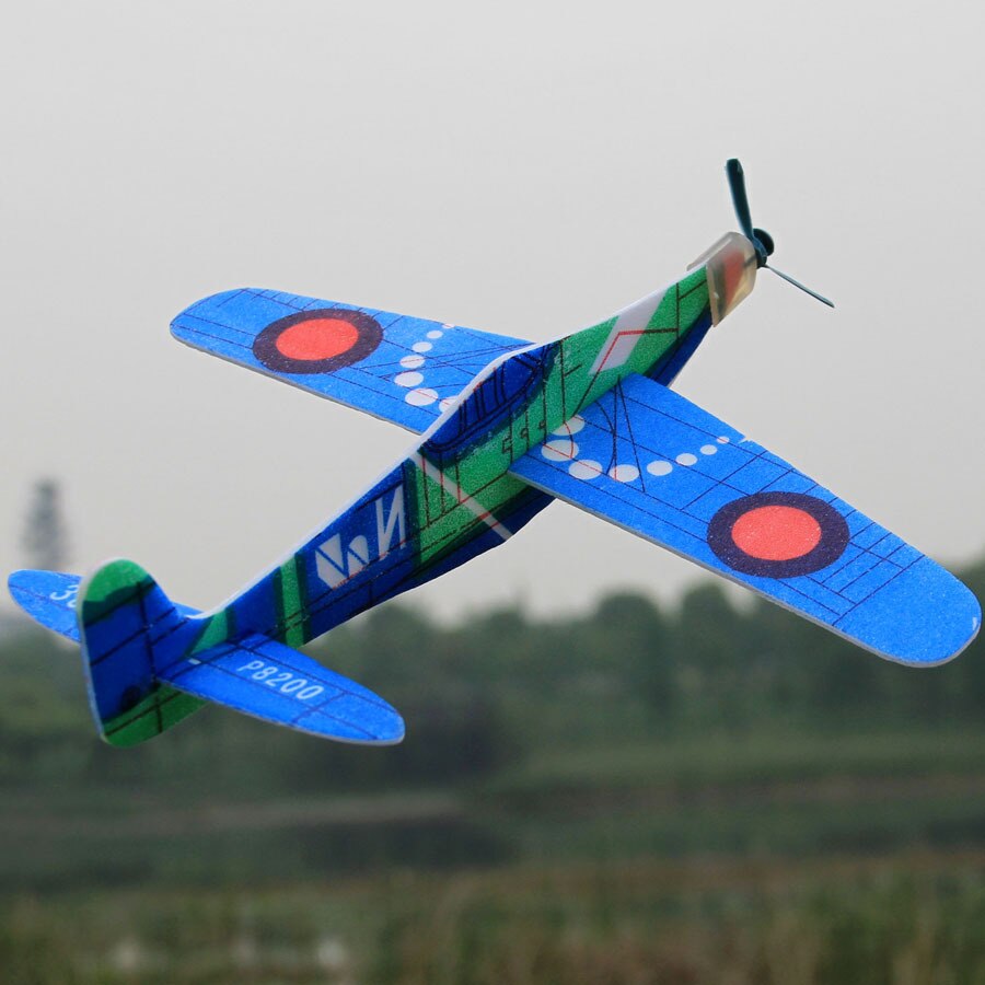 DIY Baby & Kids Mini Foam Handmade Throwing Flying Aircraft Airplane Glider, 1 Pc