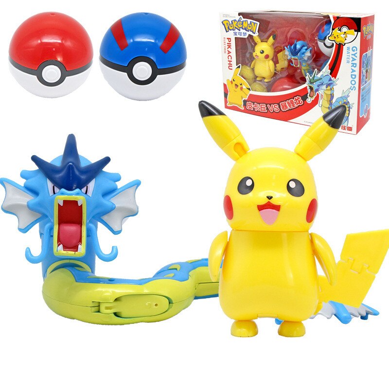 TAKARA TOMY Pokémon Action Figures with Pokéball: Choose Your Favorite Anime Character