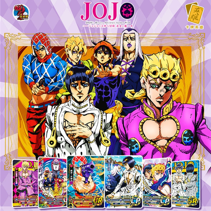 3/5Pcs Bandai JoJo Japanese Anime Adventure Cards