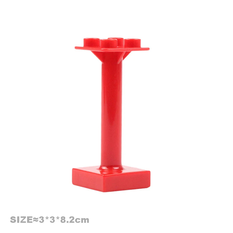 Big Particles Building Blocks House Parts Accessory Window Wall Roof Construction Assemble Duplo Brick Educational Toys For Kids