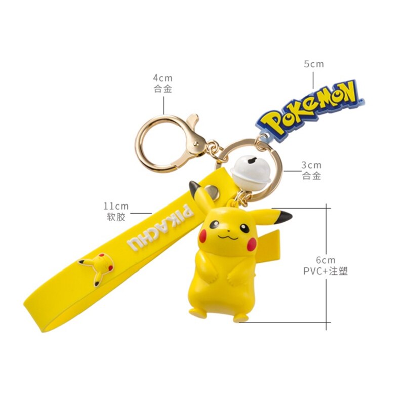 Pokémon Action Figure Keychains - Choose Your Favorite Pokémon Character!
