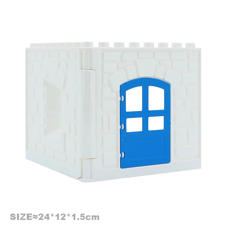Big Size Building Blocks Engineering Accessories – City Scene, Walls, Doors, Hooks & Props