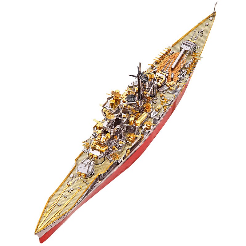 MMZ MODEL Piececool 3D Metal Puzzle Russian Japan Kongou Nagato Battleship DIY Assemble Model Kits Laser Cut Jigsaw toy gift