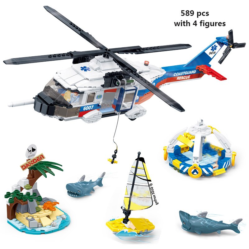 WW2 & Helicopter Model Brick Playsets: Aircrafts & Helicopter Block Collection