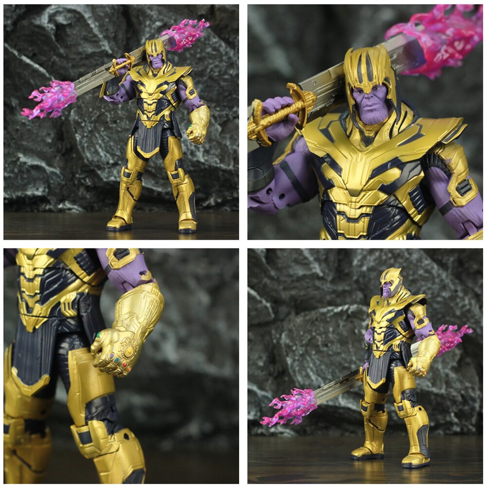ZD Toys Marvel Avenger 4 Endgame 8" Thanos 2019 Movie 20cm Action Figure Infinity Gauntlet Legends Original Doll Model