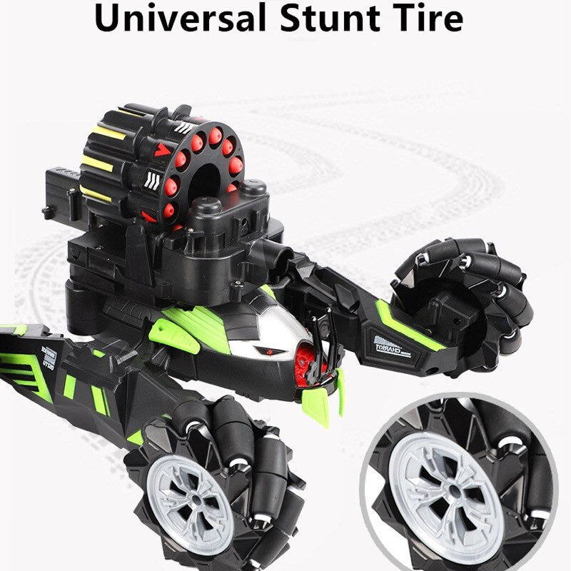 20KM/H High Speed RC Racing Drift Car Gesture Control & Remote Control RC Battle Car Launch BB Bullet missile rc tank cars
