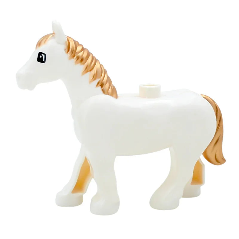 Horse and Armor Building Blocks Set – Knight Accessories & Battle Gear