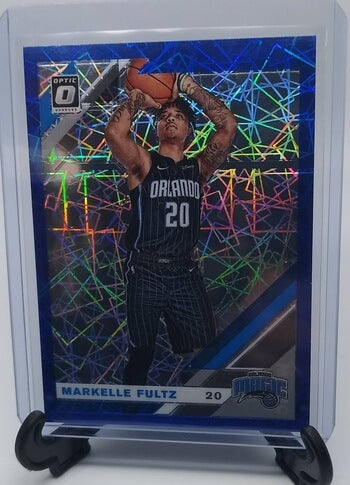 2019-20 Donruss Optic Markelle Fultz Blue Velocity Refractor Basketball card simple Xclusive Collectibles