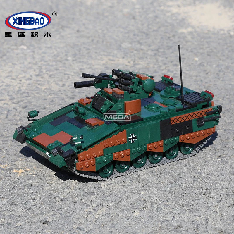 German Modern Military Brick Models - Tanks, APCs, Trucks, 141 to 394 Pieces