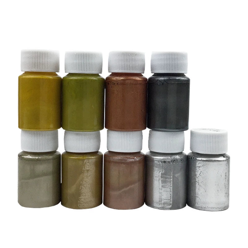 eries Water-Based Metallic Color Paints for Gundam and Military Models - 9 Shades, 20ml