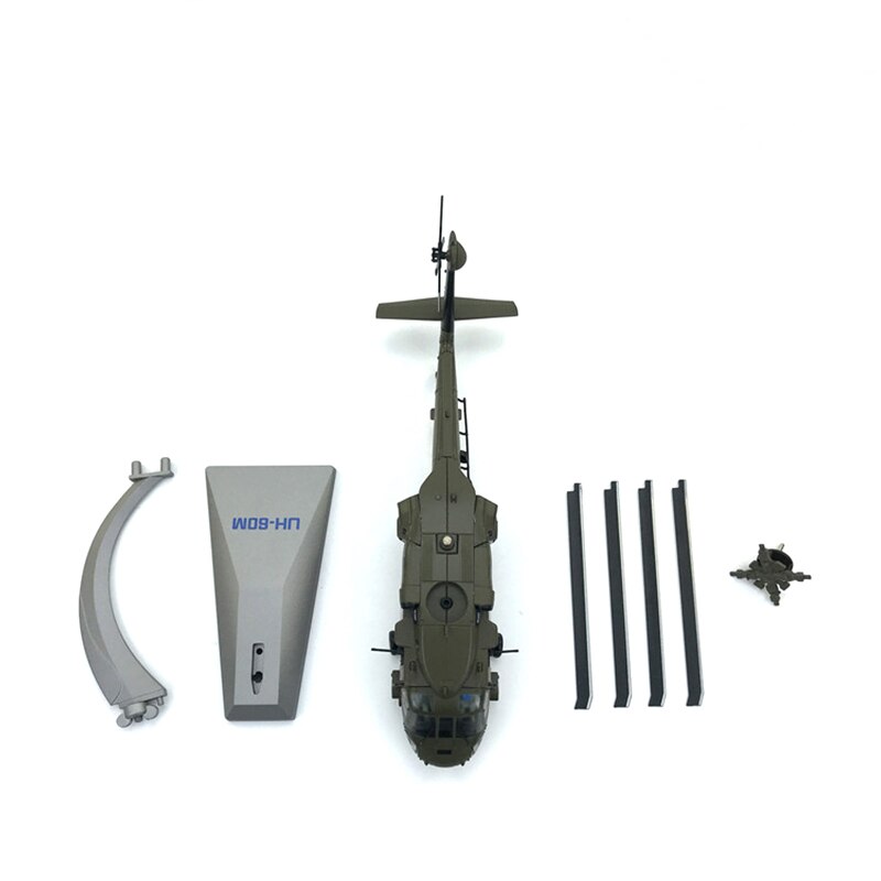 Premium 1/72 Scale UH-60 Black Helicopter Diecast Display Model