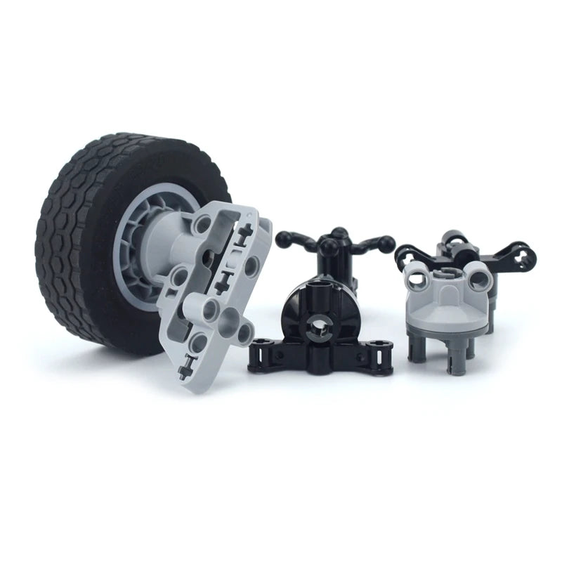 High-Tech Wheels & Gears for Block RC and Brick Motor Car Model Kits