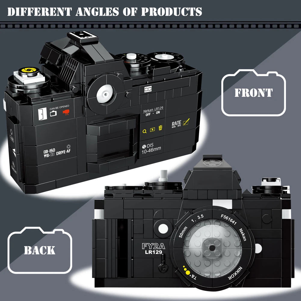 DIY Camera Model Building Block Sets – Select from 6 Unique Photography Designs