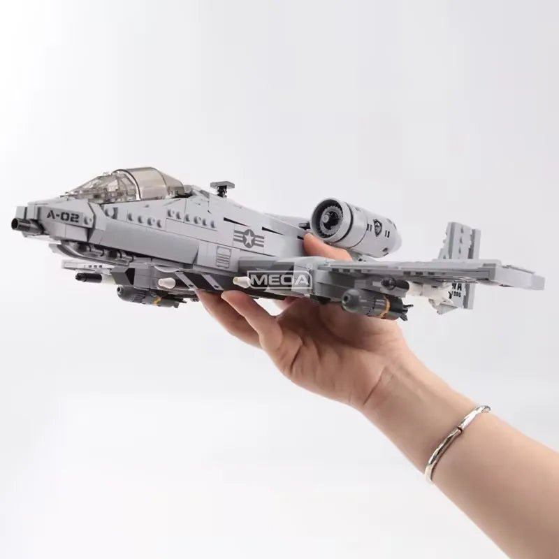 DIY Military Fighter Jet Building Block Set – A10 Warthog or F35 Variant