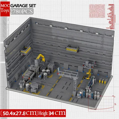 Military Base Defense Building Blocks – Missile Launcher, Supply Containers & Industrial Modules