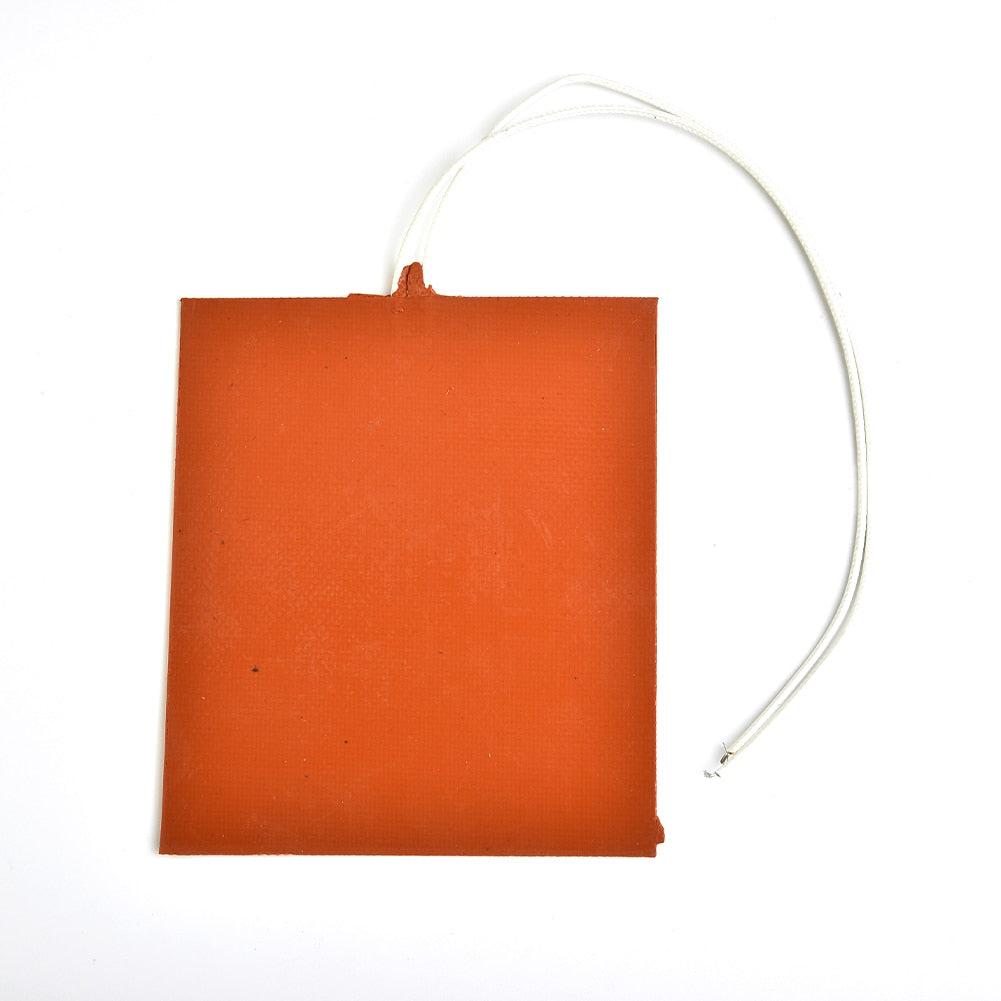 Flexible and Waterproof 12V DC Silicone Orange Heater Pad - 12W for 3D Printers