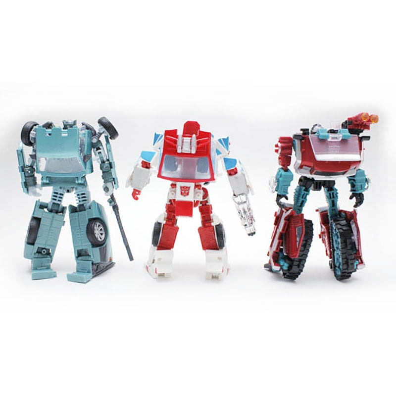 TAKARA TOMY Original Transformers AUTOBOTS WARRIORS RATCHET KUP PERCEPTOR Action Figure Robot Model Set