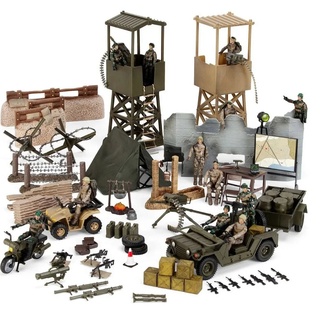 Modern Military Gunship Helicopter Building Block Set – Air Forces Collection