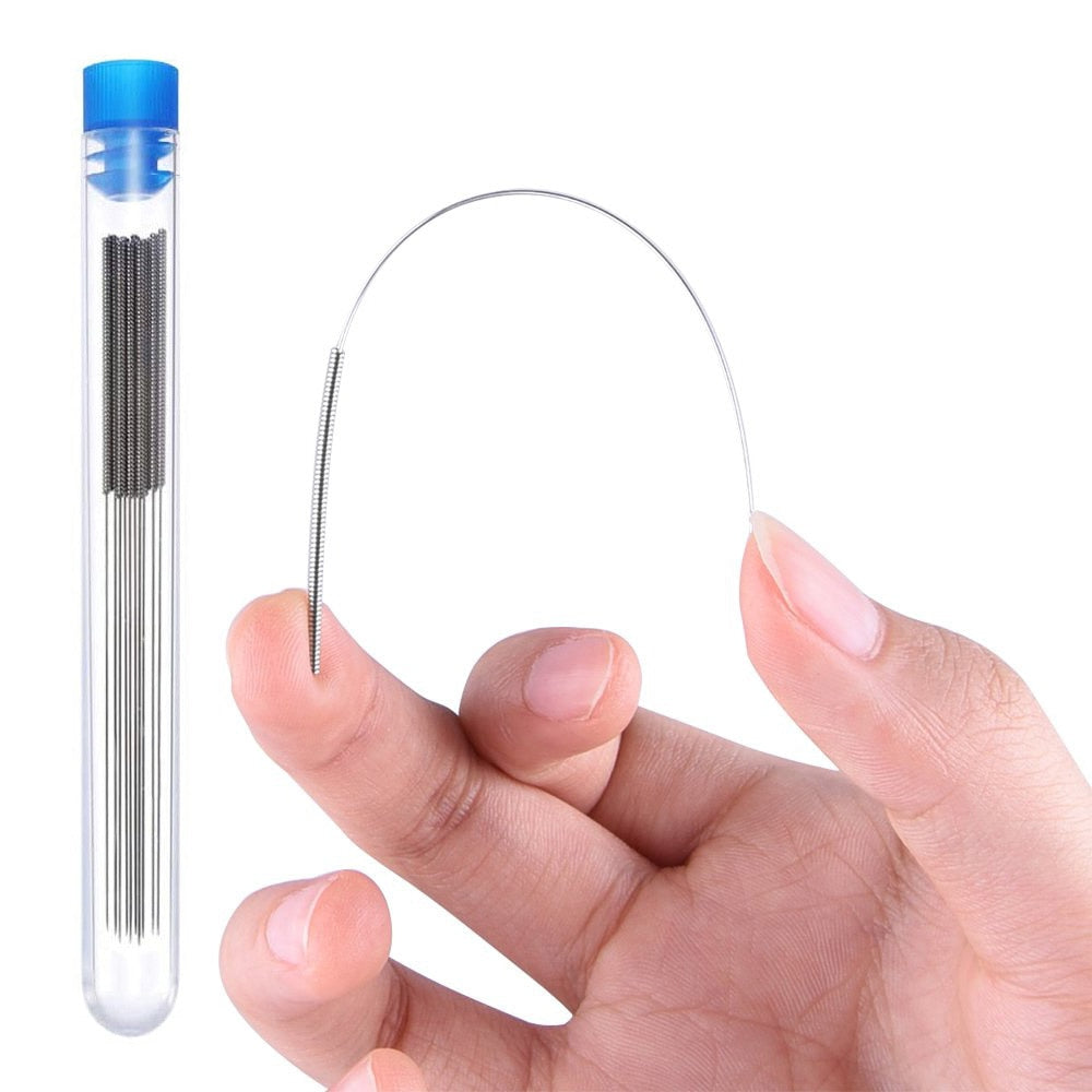 10PCS Stainless Steel Nozzle Cleaning Needles for MK8 V6 Nozzles Through Holes 0.15-0.8mm 3D Printer Parts