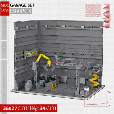 Military Base Defense Building Blocks – Missile Launcher, Supply Containers & Industrial Modules