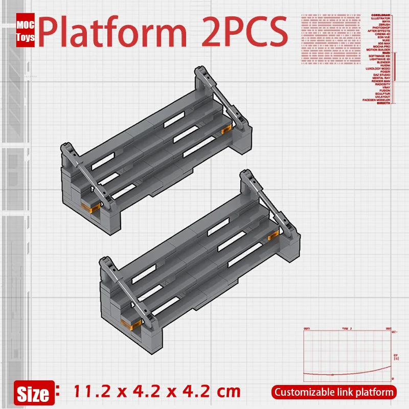 Military Base Defense Building Blocks – Missile Launcher, Supply Containers & Industrial Modules