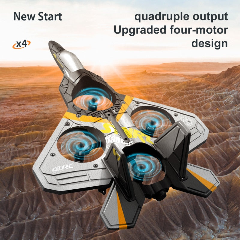 V17 RC Remote Control Airplane 2.4G Beginner VTOL Aircraft - Fly High with Ease in Vibrant Colors
