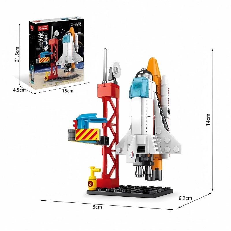 Space Shuttle With Launchpad Brick Model Playsets