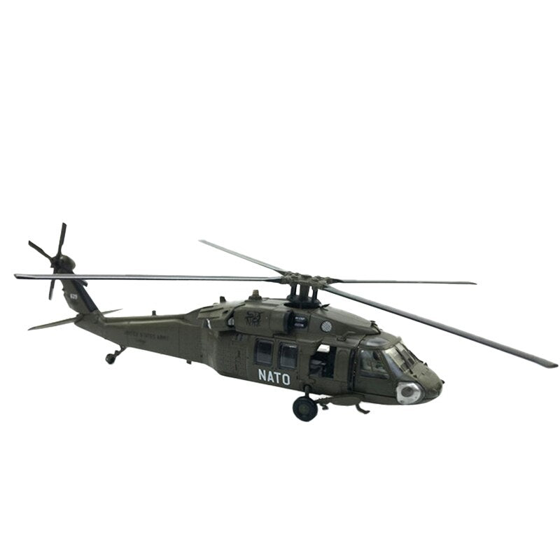 Premium 1/72 Scale UH-60 Black Helicopter Diecast Display Model