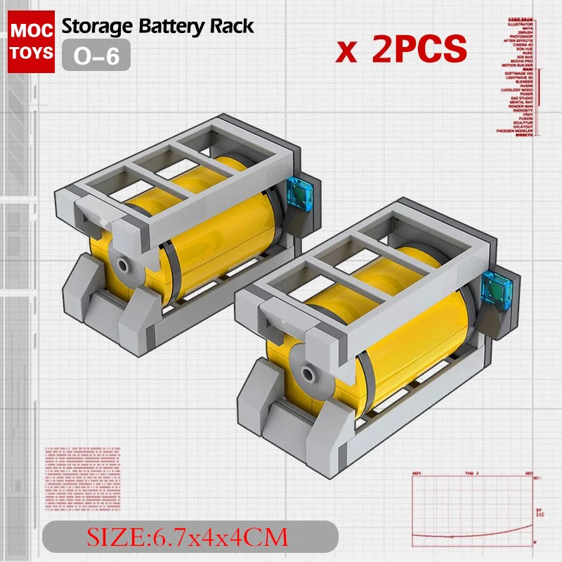 Military Base Defense Building Blocks – Missile Launcher, Supply Containers & Industrial Modules