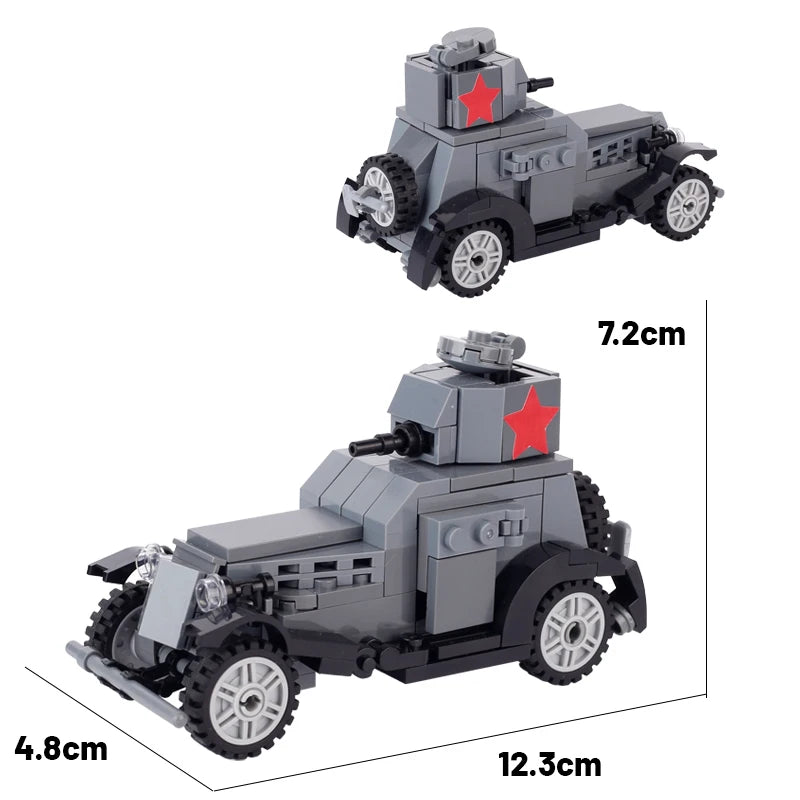 Military Series Battle Gun & Cannon Building Blocks – WW2 Army Artillery Collection