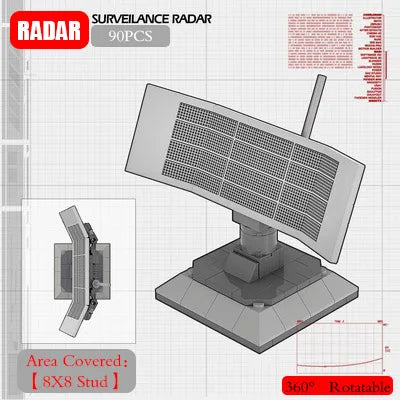 Military Base Defense Building Blocks – Missile Launcher, Supply Containers & Industrial Modules