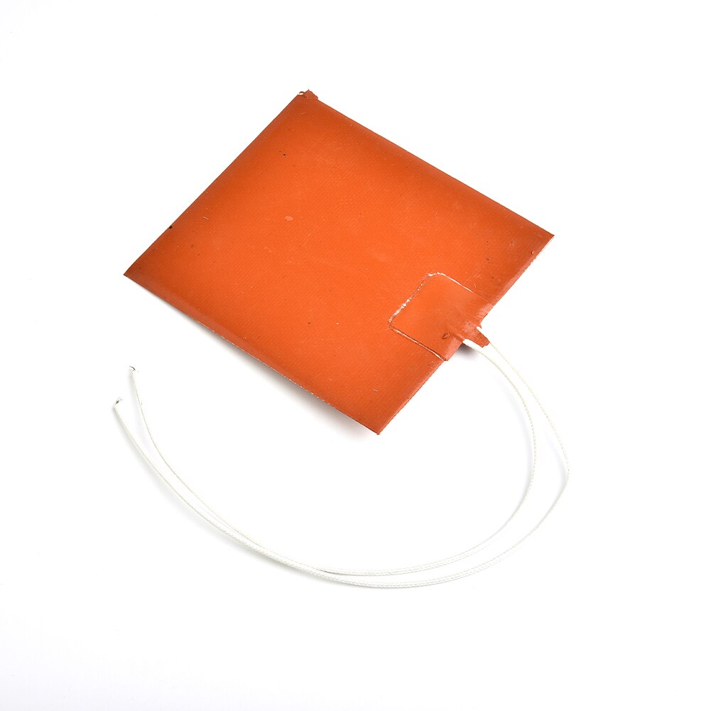 Flexible and Waterproof 12V DC Silicone Orange Heater Pad - 12W for 3D Printers