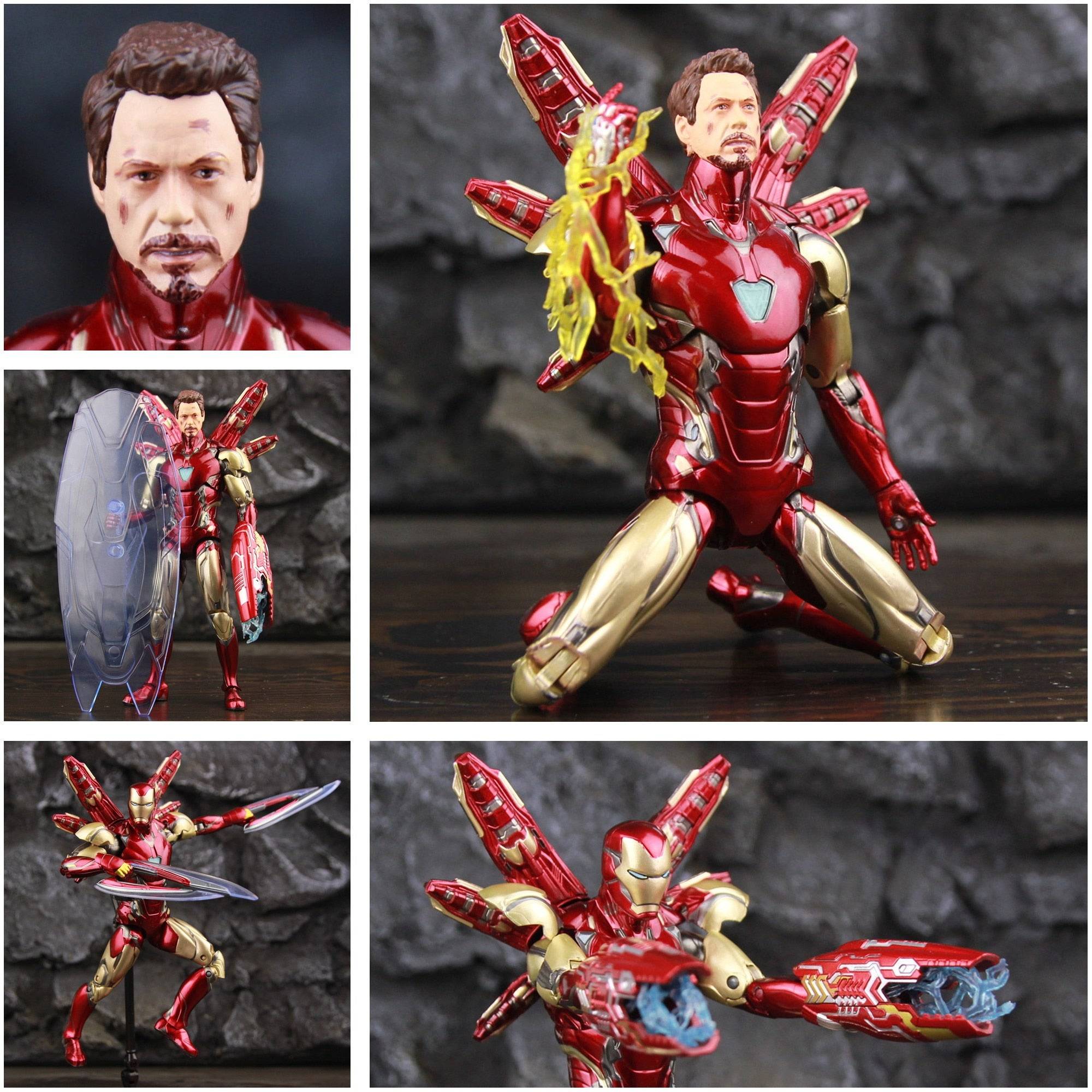 ZD Toys Marvel Iron Man MK85 2.0 LED 7" The Infinity SAGA Action Figure, 1ct