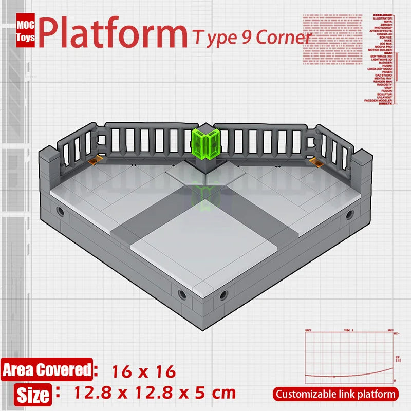 Military Base Defense Building Blocks – Missile Launcher, Supply Containers & Industrial Modules