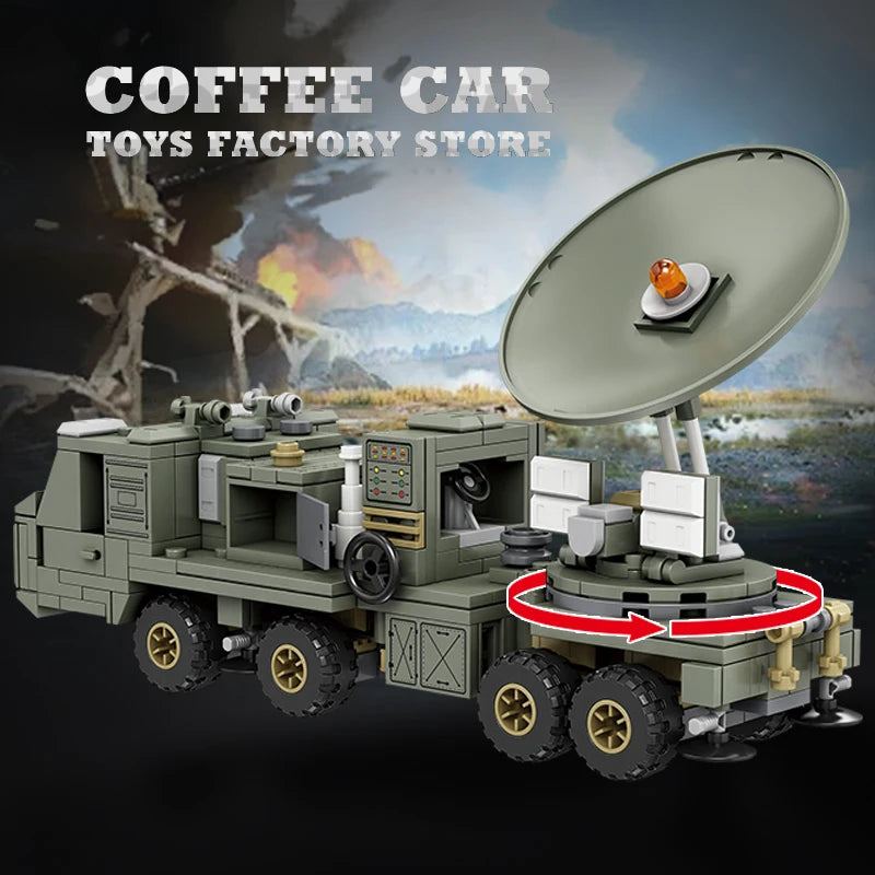 NEW Military Truck Building Blocks DIY Army Missile Vehicle MOC Bricks 3D Model Kit Puzzle Children Toys Adult Kid Birthday Gift