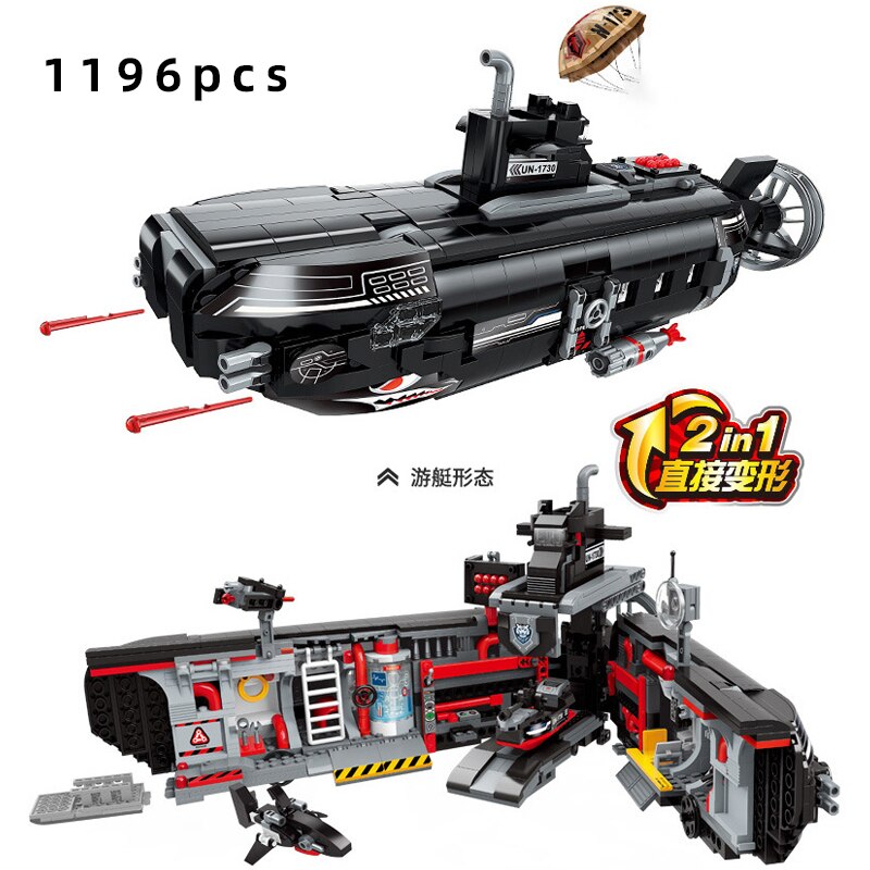 Nuclear Submarine Building Block Playsets