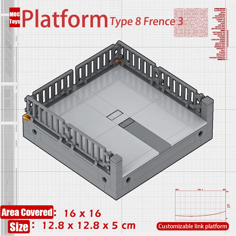 Military Base Defense Building Blocks – Missile Launcher, Supply Containers & Industrial Modules