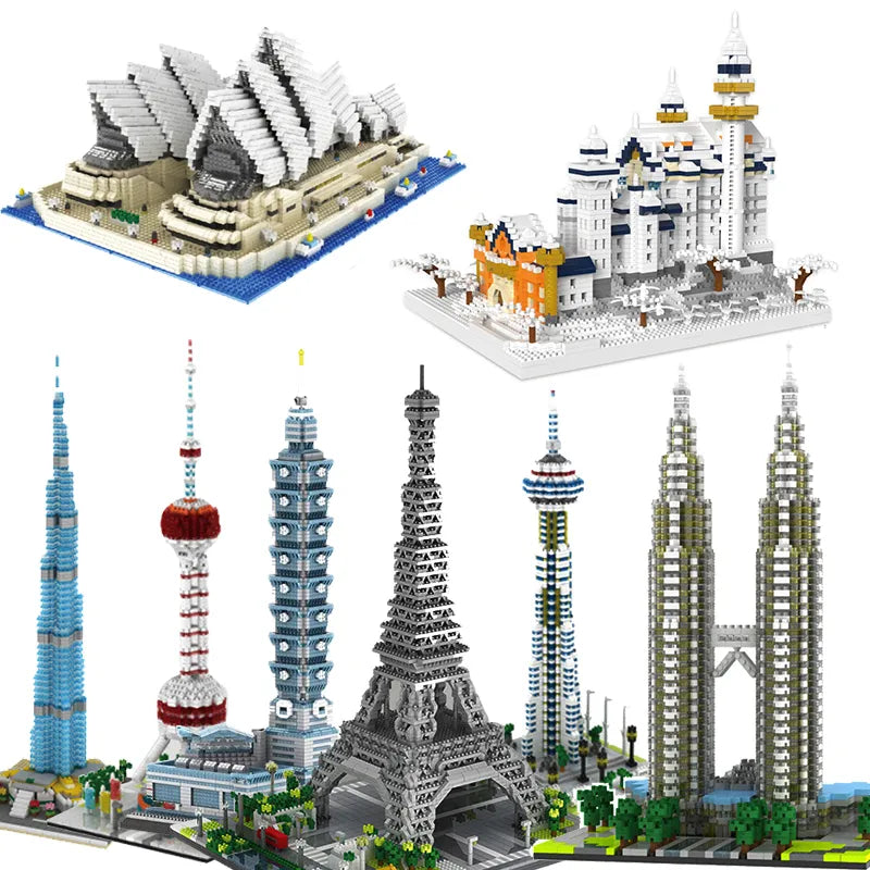 Micro Blocks Famous Architecture Series: Iconic Landmarks in Brick Model Sets