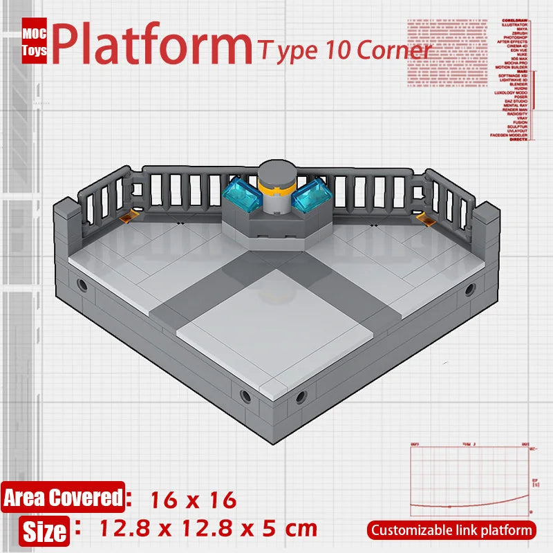 Military Base Defense Building Blocks – Missile Launcher, Supply Containers & Industrial Modules