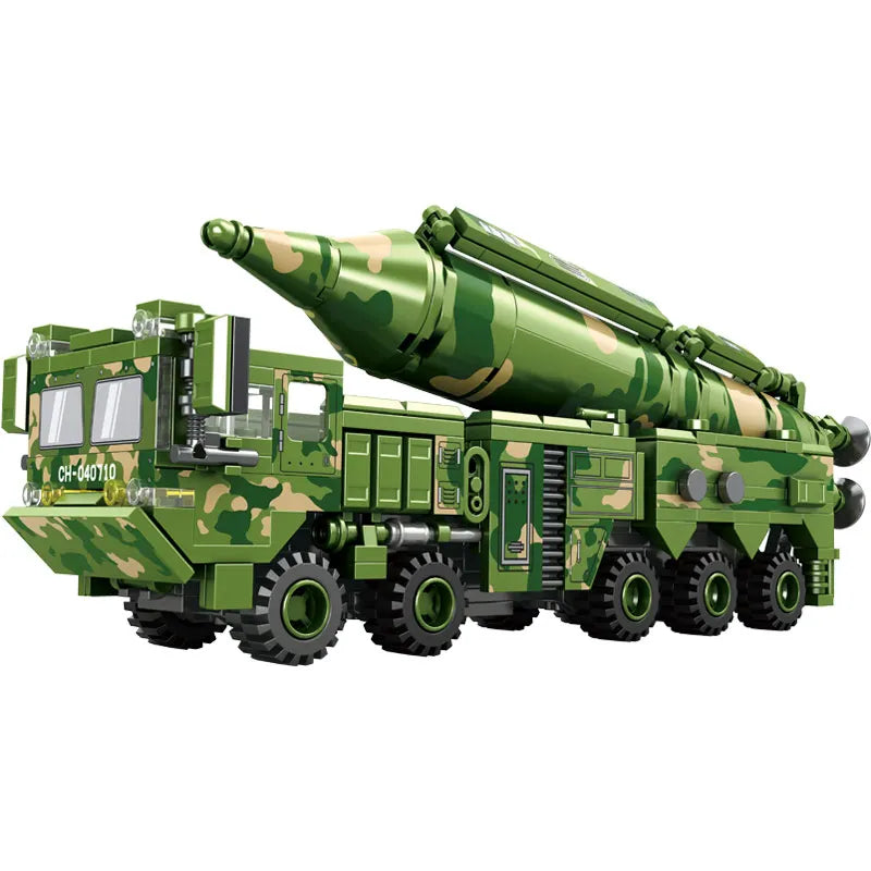 Missile Vehicle Building Blocks – Military Truck Launcher Model Set