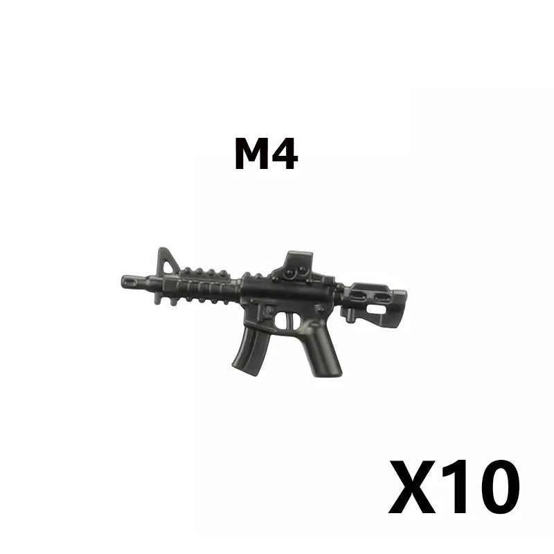 Military Building Blocks – Weapon Accessories, Helmets, and Supply Crates