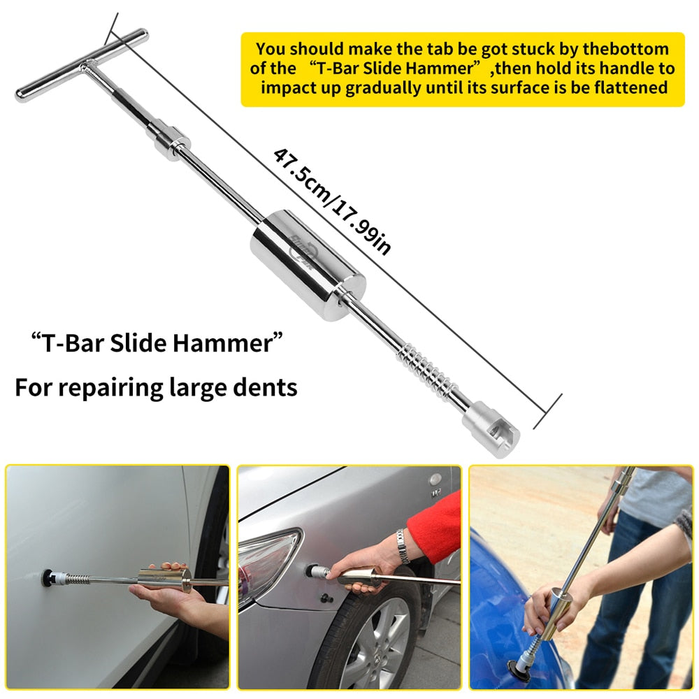 Master Car Dent Repair with Super PDR Dent Removal Kit