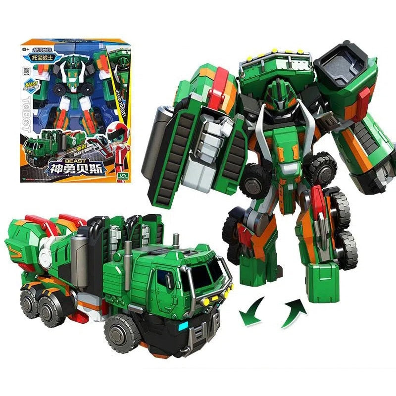 Big 1/48 Scale Tobot Transformation Series - Korean Cartoon-Inspired Robot to Car Tank Toys - Xclusive Collectibles