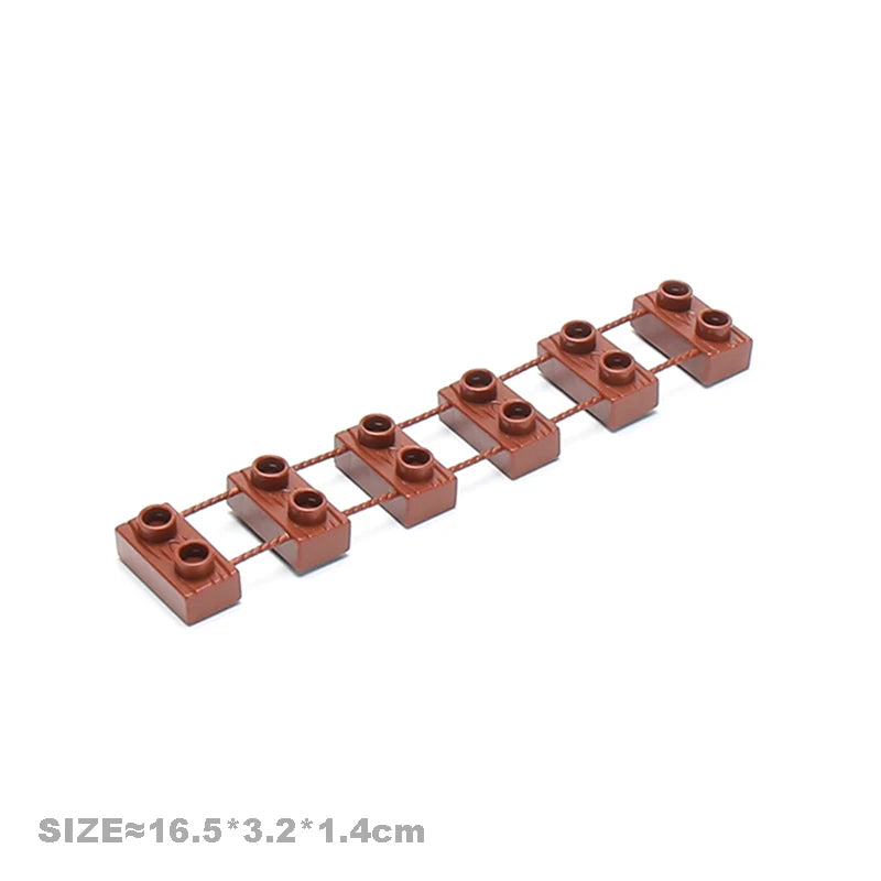 Big Particles Building Blocks House Parts Accessory Window Wall Roof Construction Assemble Duplo Brick Educational Toys For Kids