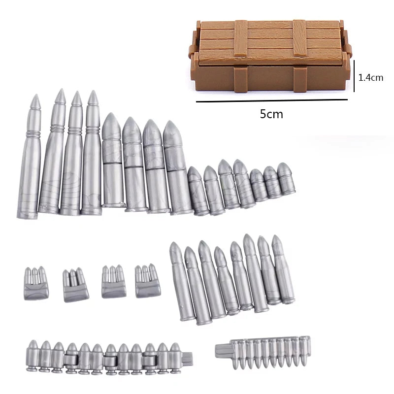 Military Building Blocks – Weapon Accessories, Helmets, and Supply Crates