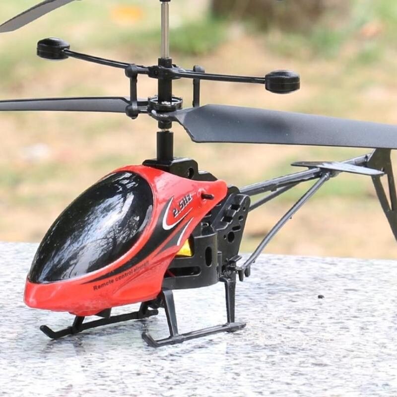 MOONBIFFY Two-Way Remote Control Helicopter with Light and USB Charging
