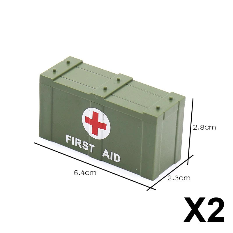 Military Building Blocks – Weapon Accessories, Helmets, and Supply Crates