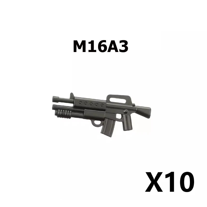 Military Building Blocks – Weapon Accessories, Helmets, and Supply Crates