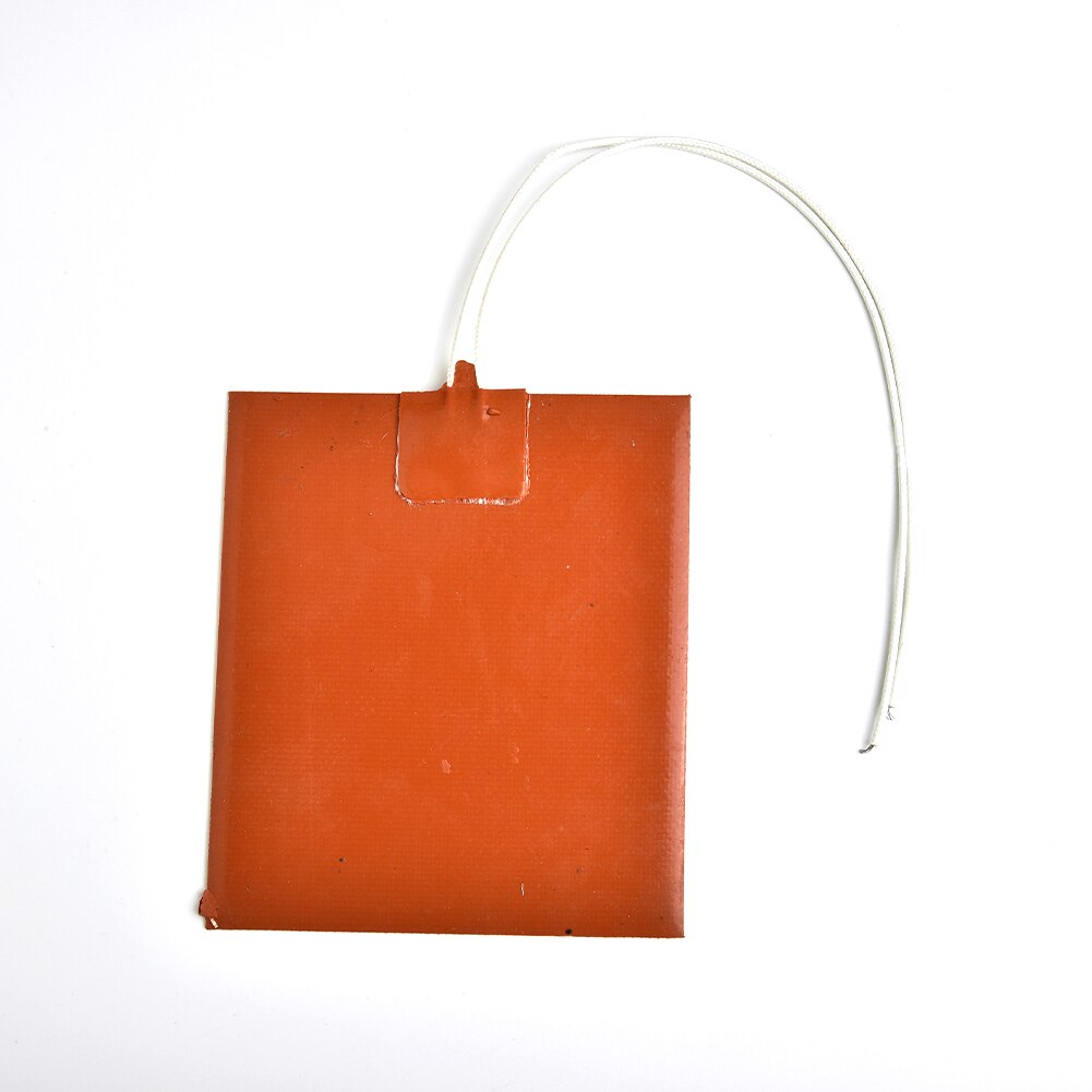 Flexible and Waterproof 12V DC Silicone Orange Heater Pad - 12W for 3D Printers
