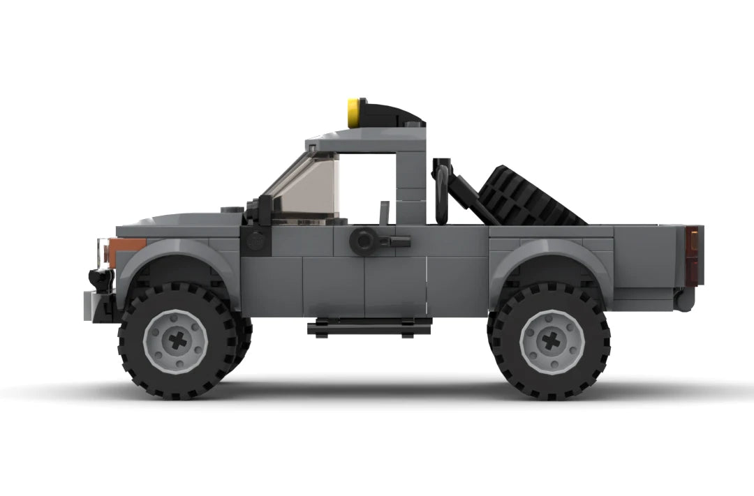 MOC Building Block Military Pickup Off-road Vehicle Model Weapon Transport Truck DIY Education Brick Toy for Boys